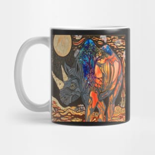 Rhino moon Mug